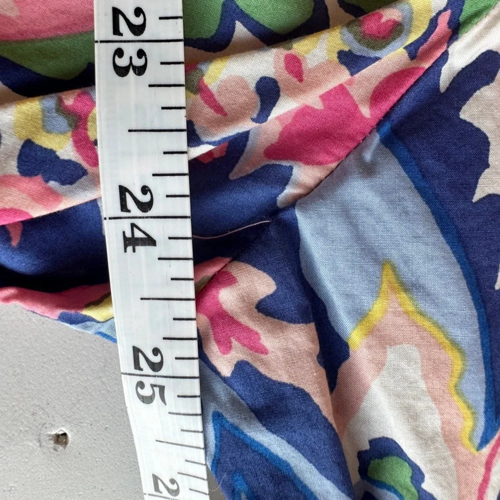 Talbots Woman Shirt Top Plus Size 2X Floral Paisley Button Up - Picture 4 of 9